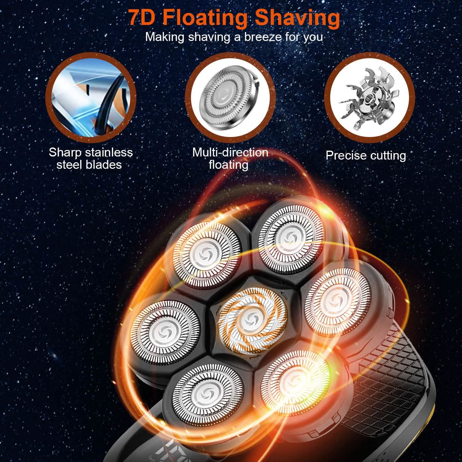 5-in-1 Rechargeable Cordless Trimmer Shaver Kit