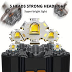 5 LED Headlamp High Lumens Super Bright Outdoor Headlight