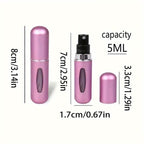 5-Pack: 0.17 Oz Matte Mini Perfume Atomizers