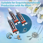 5-Pack: B-7000 Adhesive Glue for Jewelry, Plastic, Metal, Glass, Ceramic