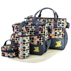 5-Pack: Baby Nappy Diaper Bag Set