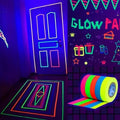 5-Pack:  Fluorescent Light Tape for Party Decorations, Birthdays & Crafts