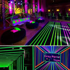 5-Pack:  Fluorescent Light Tape for Party Decorations, Birthdays & Crafts