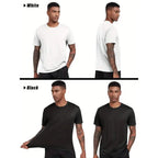 5-Pack: Quick Dry Men's T-Shirts Sport Short Sleeve
