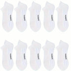 5-Pairs: Casual Ankle Boat Socks With Towel Bottom