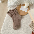 5-Pairs: Women's Stockings & Hosiery Simple Solid Thickened Socks