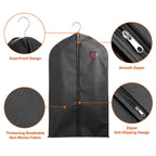 5-Piece: 39" Garment Bags Hanging Suit Bags Covers