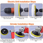 5-Piece: 6" Buffing Polishing Pads