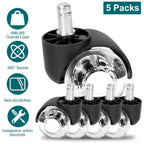 5-Piece: Office Chair Wheels Replacement