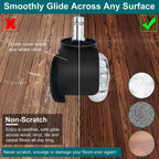 5-Piece: Office Chair Wheels Replacement