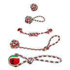 5-Pieces: Christmas Dog Rope Chew Toys