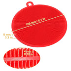 5-Pieces: Kitchen Cleaning Silicone Scrubber