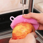 5-Pieces: Kitchen Cleaning Silicone Scrubber