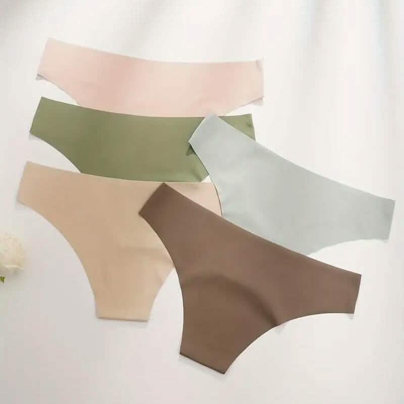 5-Pieces: Seamless Comfy Solid Panties