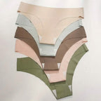 5-Pieces: Seamless Comfy Solid Panties