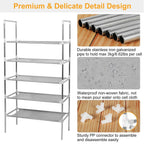 5-Tiers Shoe Rack Shelves 15 Pairs Shoe Oraganizer