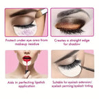 50-Pack: Alcohol-Free Protector Guards for Eyeliner, Mascara, and Lip Makeup Application