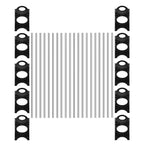 50-Pair Shoe Rack Storage Organizer 10-Tier Portable Wardrobe Tower