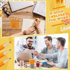 50-Pieces: 3.5" Hexagonal Golf Pencils - HB Yellow, Pre-Sharpened