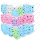50-Pieces: Kids Disposable Face Masks