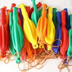 50-Pieces: Vibrant Punch Balloons Set - Heavy-Duty, Rubber-Banded, and Long-Lasting
