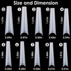 500-Piece: Long False Finger Nails