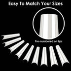 500-Piece: Long False Finger Nails