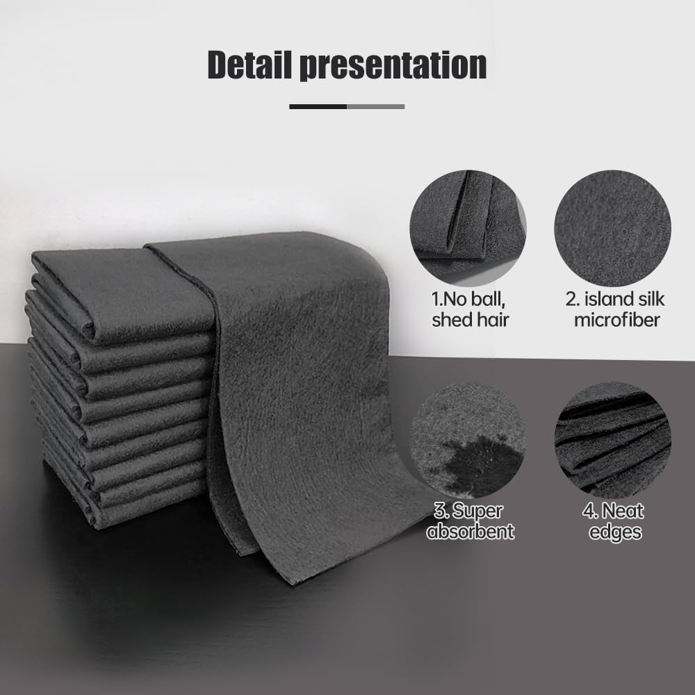 10-Pack Reusable Thickened Microfiber Cleaning Cloths – Streak-Free Magic Wipes for Glass, Windows & Cars