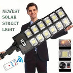 504-LED Ultra-Bright 6500K Solar Motion Sensor Street Light with Remote Control