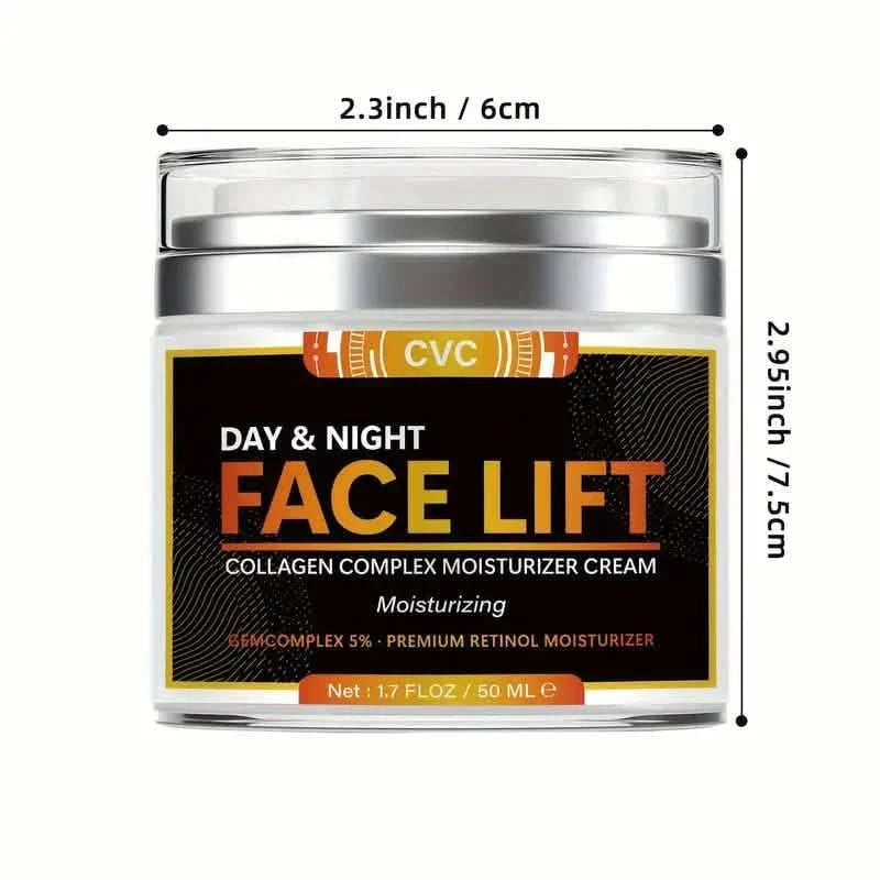 50ml Revitalizing Face Lift Cream - Visibly Firms, Lifts, and Hydrates with Hyaluronic Acid, Collagen