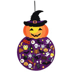51-Pieces: Felt Pumpkin Witch Hanging Décor