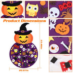 51-Pieces: Felt Pumpkin Witch Hanging Décor