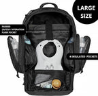 Phil & Jack Dad Diaper Bag Backpack, Baby Diaper Bag with Changing Station, Tactical Military Style, Womens Mens Diaper Bag (Black)