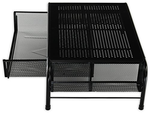 Metal Desk Monitor Stand and Desktop Organizer