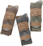 6 Pack: Men's Lightweight Merino Wool Winter Socks
