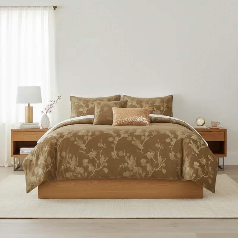 Floral 5-Piece Comforter Set - Farmhouse Bed in a Bag