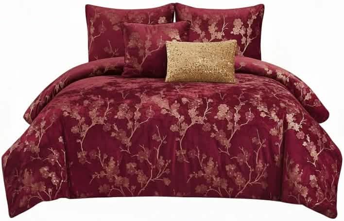 Floral 5-Piece Comforter Set - Farmhouse Bed in a Bag