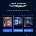 Dynamic Rotating LED Pattern Projection Desk Lamp