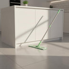 2-in-1 Dry & Wet Sweeper Mop Set with Handle – Reusable Floor Cleaning System for Hardwood, Tile & Laminate
