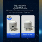Dynamic Rotating LED Pattern Projection Desk Lamp