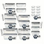 48-Piece Food Storage Container Set – Stackable, Microwave Safe, BPA Free