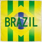 Brazil Flag Beach Towel Square Fan Blanket Travel