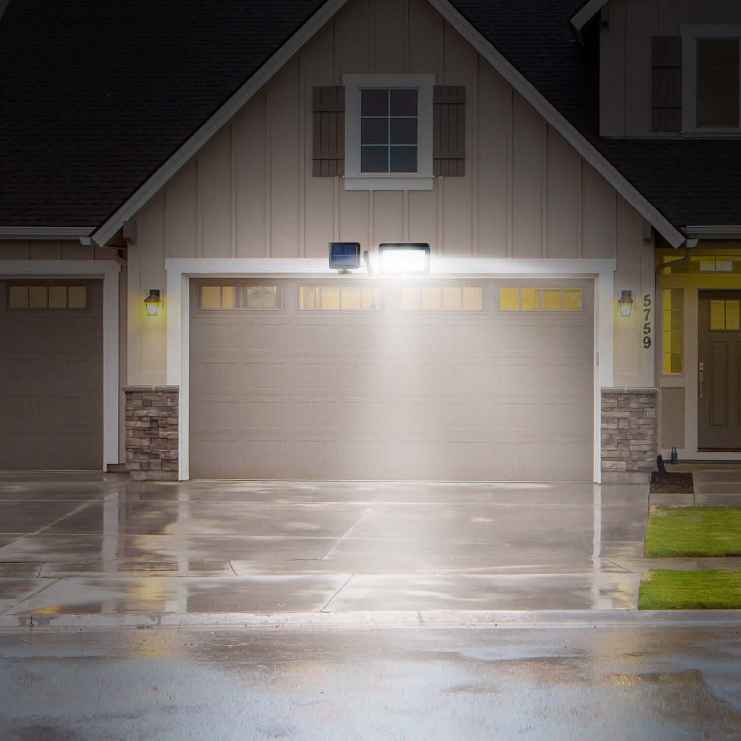 56 LEDs Outdoor Solar Security Flood Light