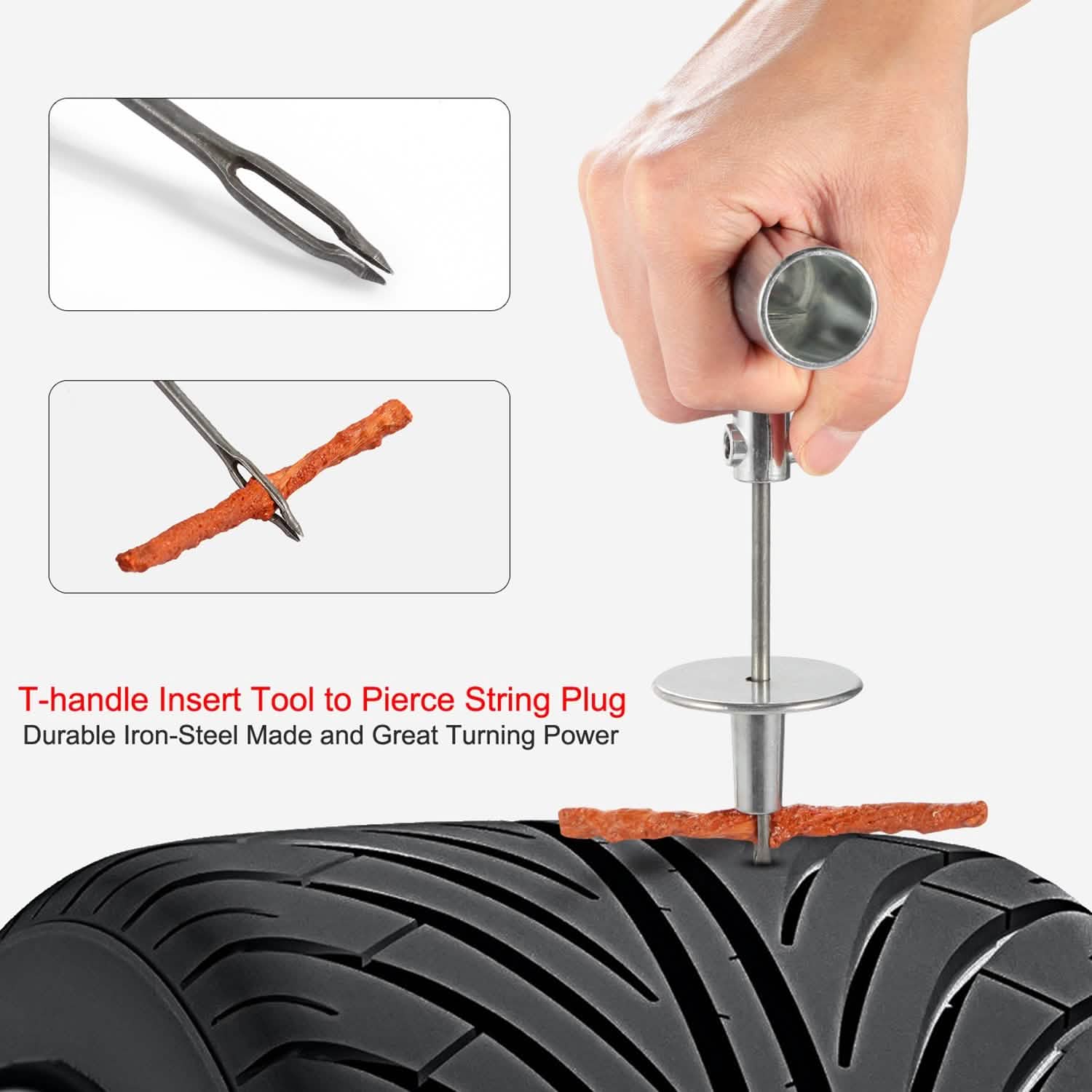57-Piece: Universal Tire Repair Kit