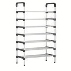 7-Tier Iron Shoe Rack – Space-Saving, Floor-Standing