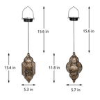 Baroque Style Solar Garden Lantern – Vintage Outdoor Light for Patio, Yard and Pathway Decor