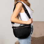 Vivienne Solid Woven Crossbody Sling Bag