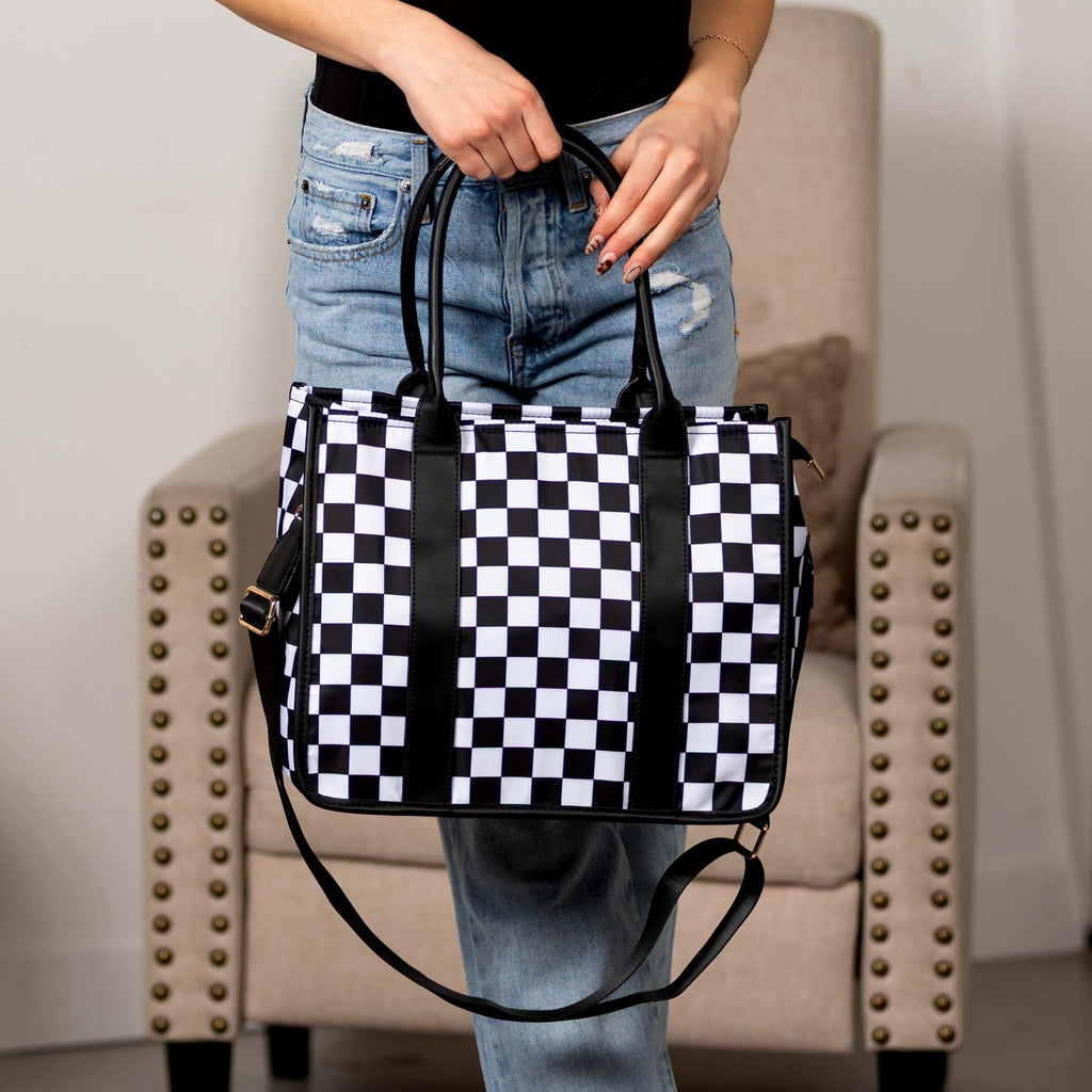 Dallas Checkered Tote