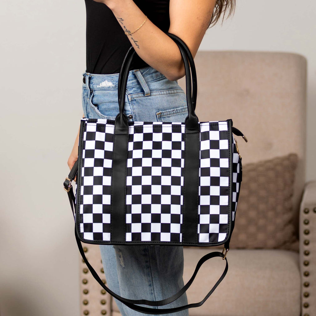 Dallas Checkered Tote