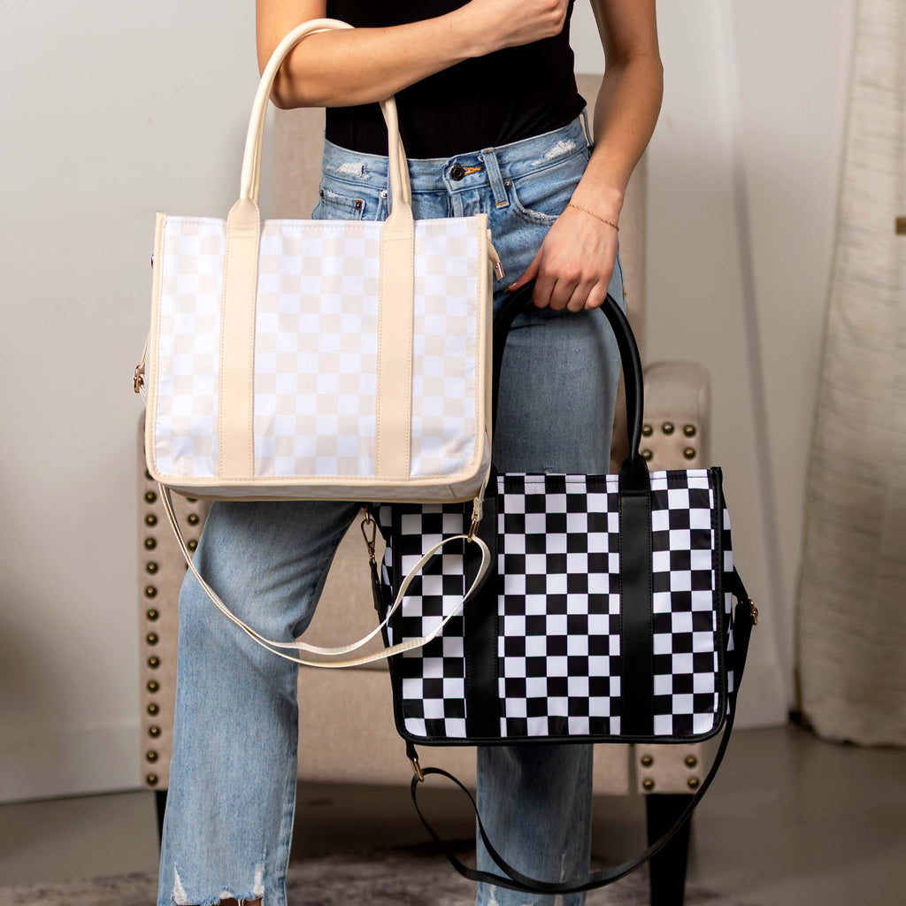 Dallas Checkered Tote